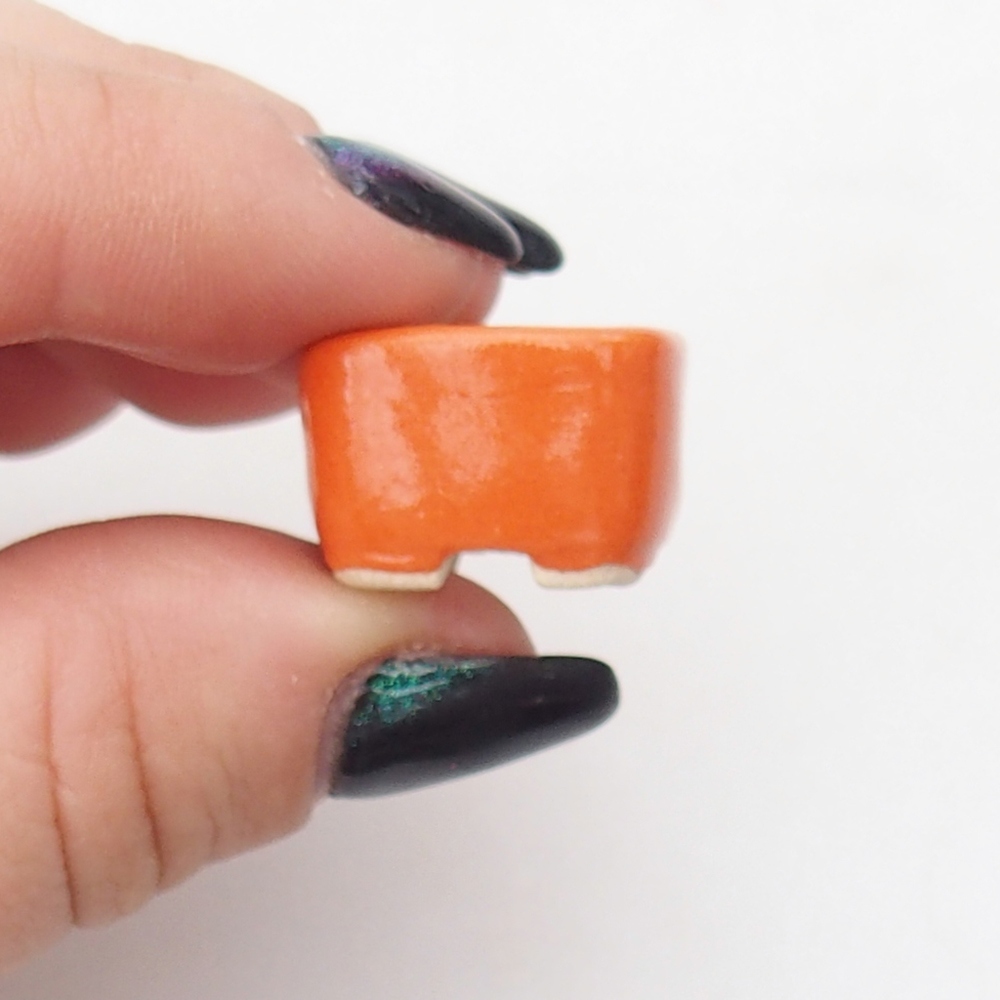 Mini bonsai bowl 2 x 2 x 1,5 cm, orange