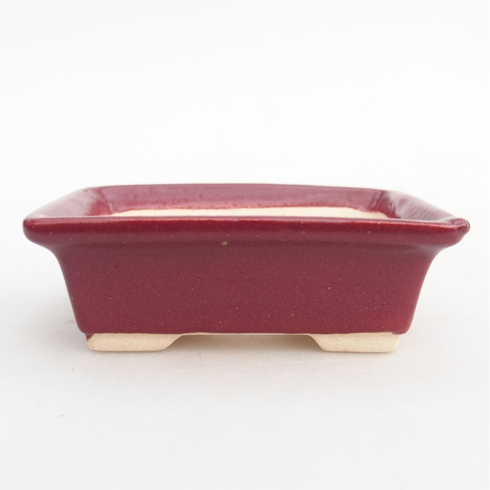 Mini bonsai bowl 8 x 6 x 2,5 cm, burgundy