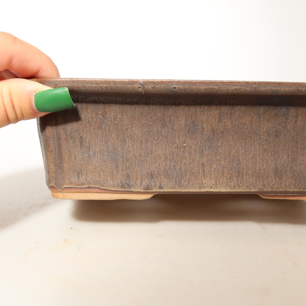 Ceramic Bowl, 20 x 15.5 x 5.5 cm, brown