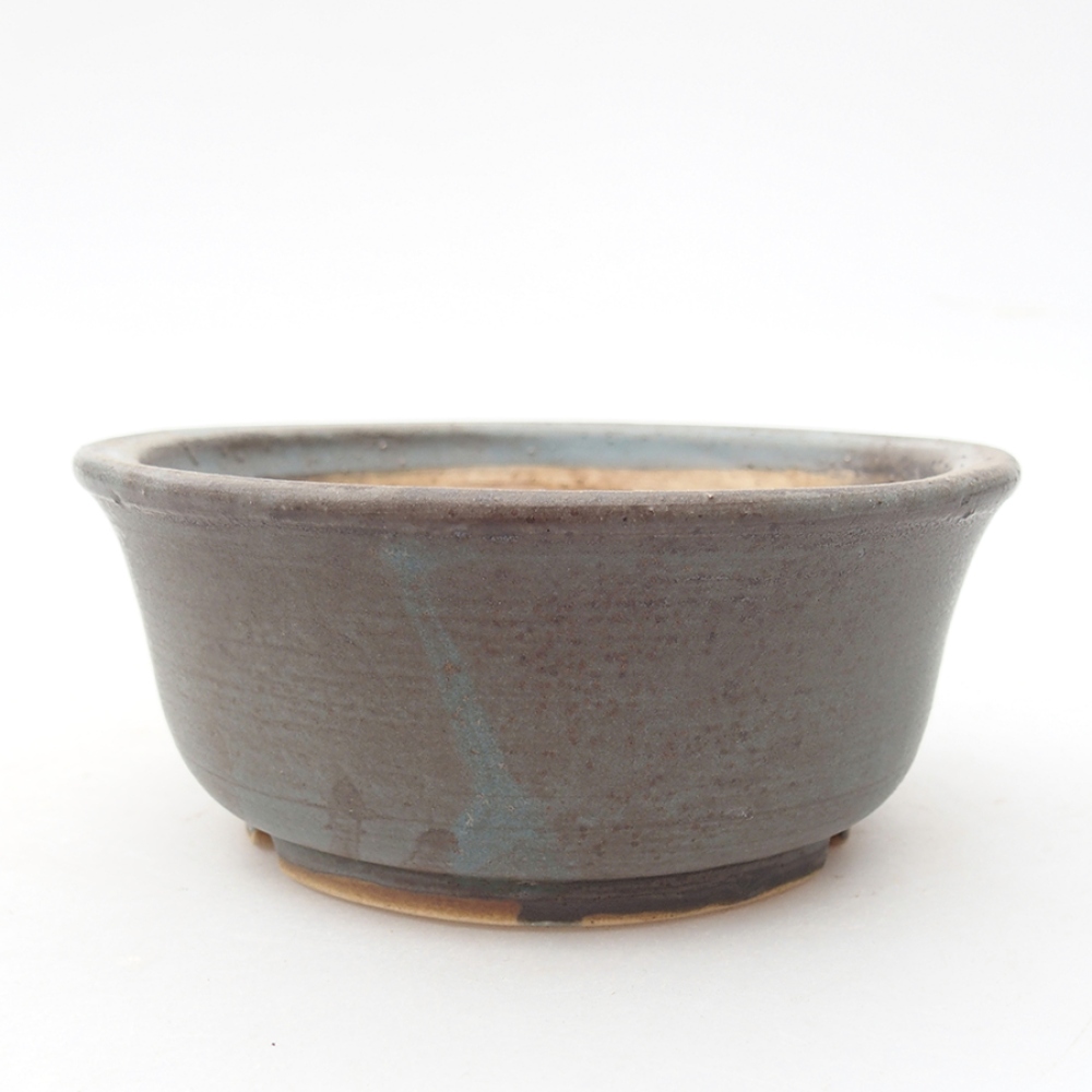 Ceramic bonsai bowl 11,5 x 11,5 x 5 cm, color blue