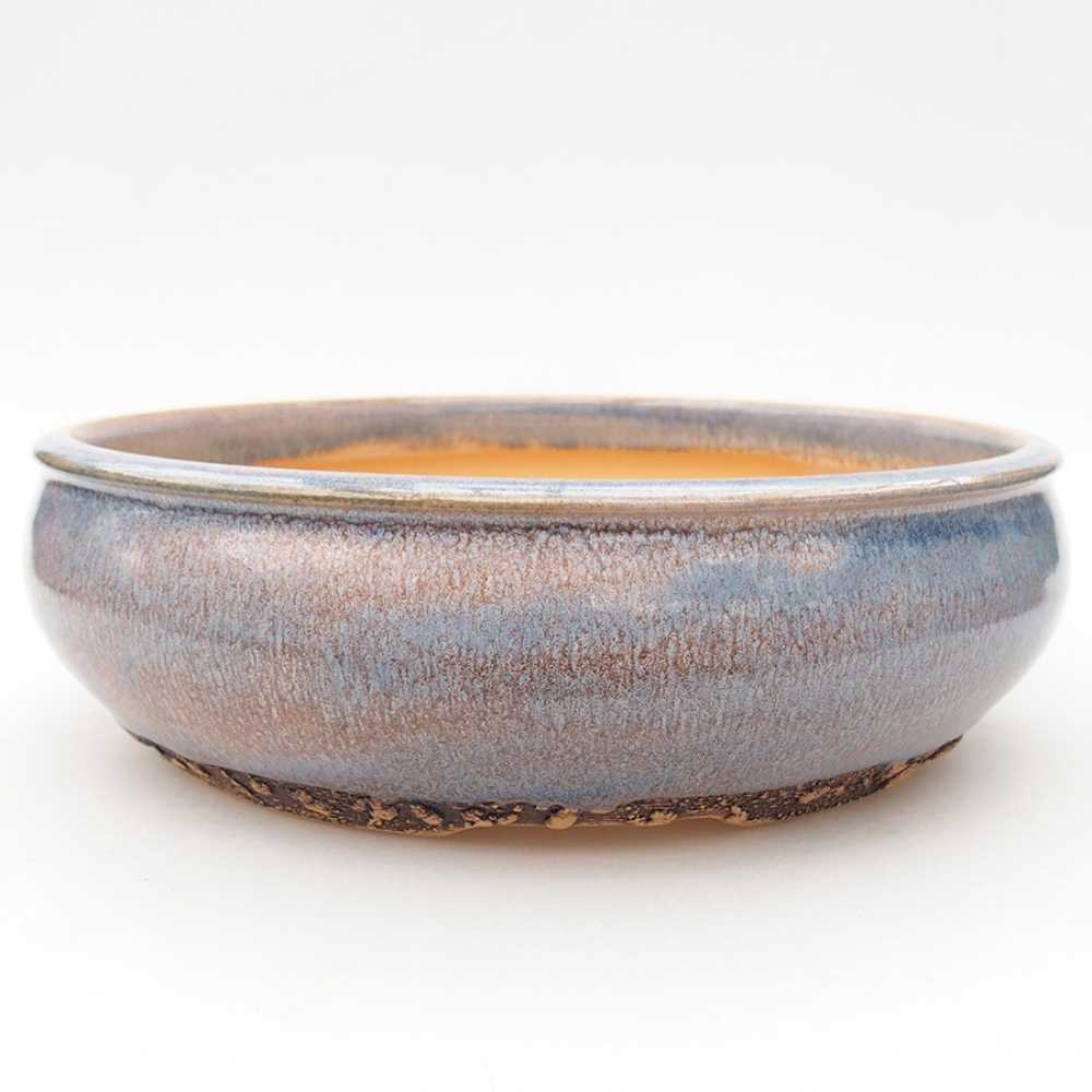 Ceramic bonsai bowl 22 x 22 x 7 cm, color blue