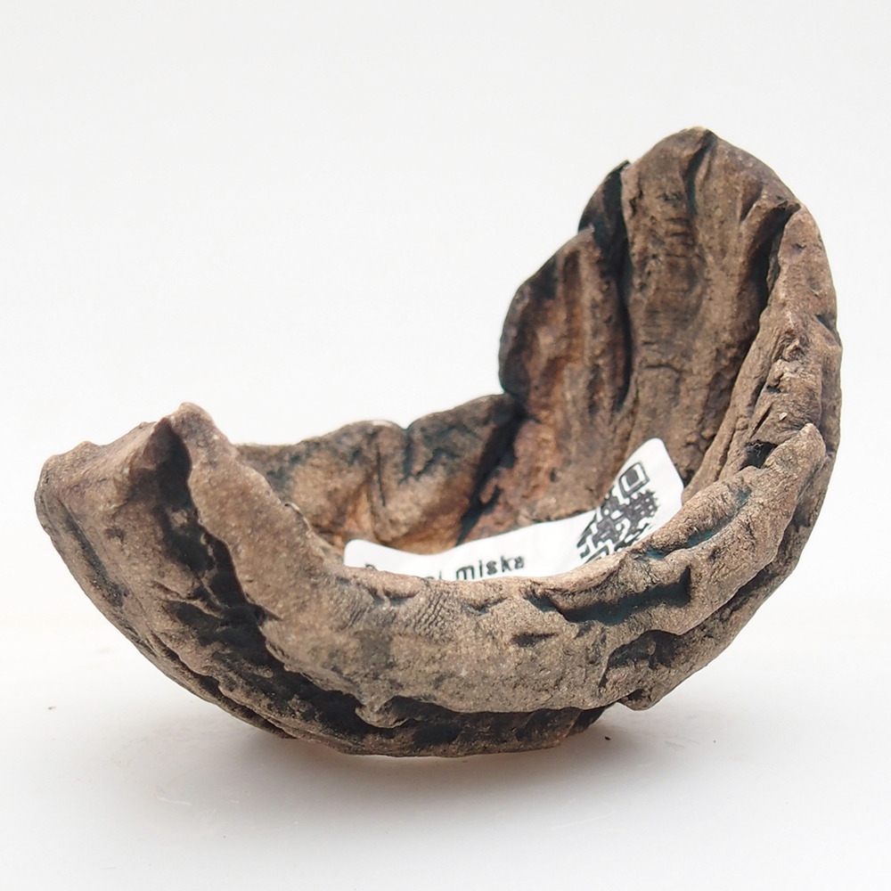 Ceramic Shell 6,5 x 5,5 x 6 cm , colour green