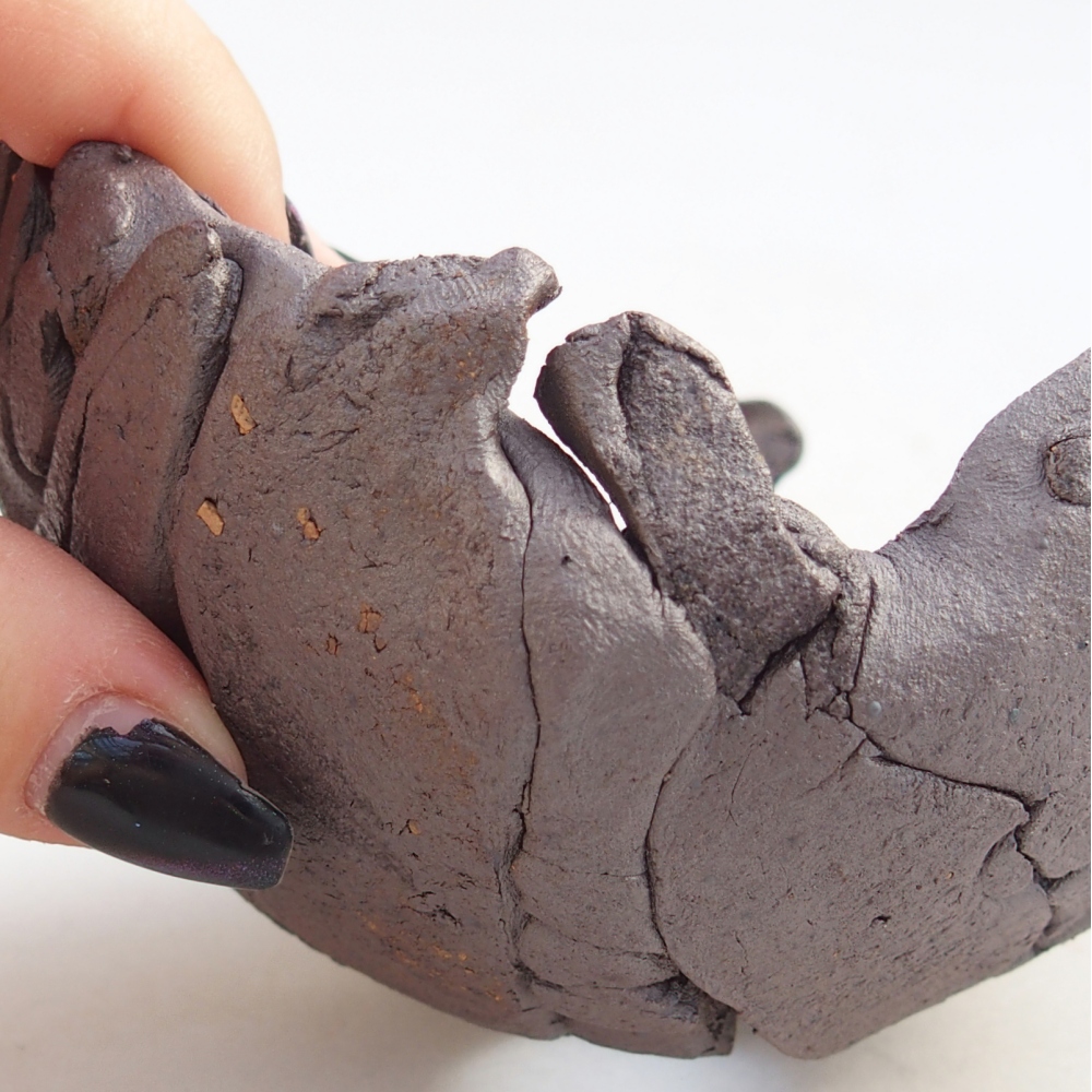 Ceramic Shell 10,5 x 10 x 7,5 cm , metallic colour