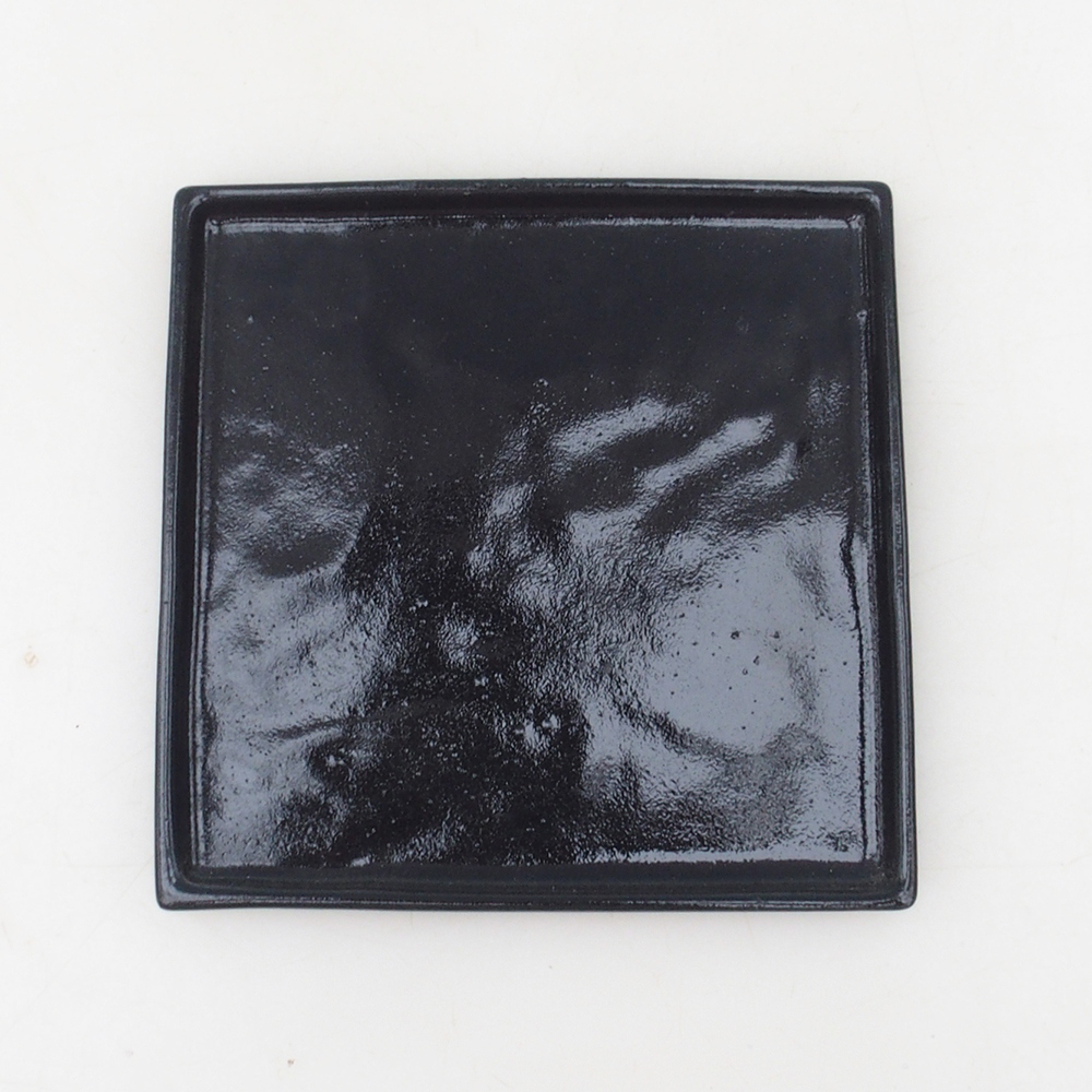 Bonsai bowl square L - 14 x 14 x 1 cm - black