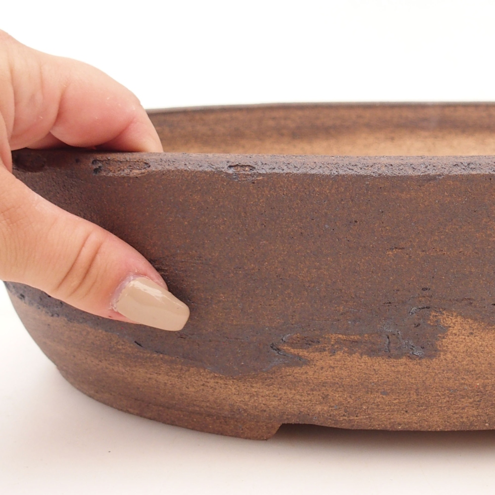 Bonsai bowl 33 x 25,5 x 8,5 cm , colour brown