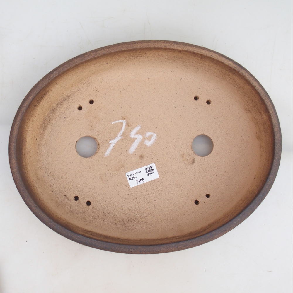 Bonsai bowl 32,5 x 25 x 7,5 cm , colour brown