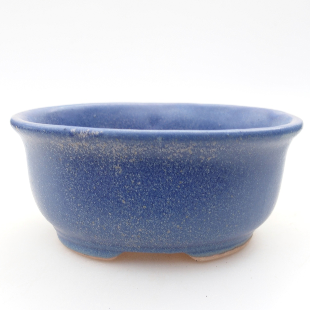 Ceramic bonsai bowl 12 x 10 x 5,5 cm, colour blue