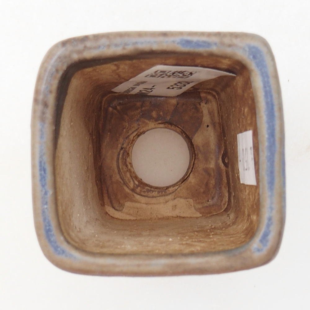 Ceramic bonsai bowl 5 x 5 x 6,5 cm, color blue