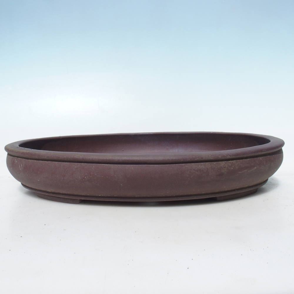 Bonsai bowl 41 x 33 x 6,5 cm - brown