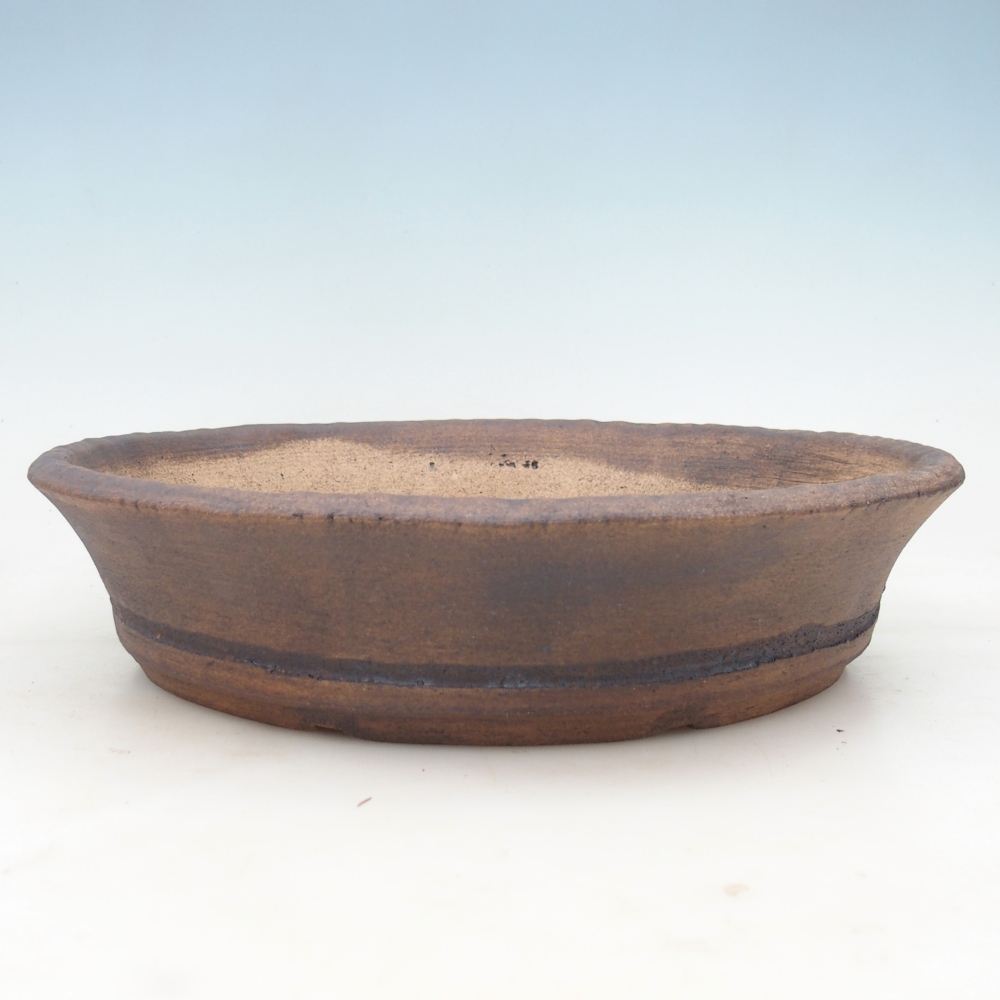 Bonsai bowl 32 x 32 x 7 cm , colour brown