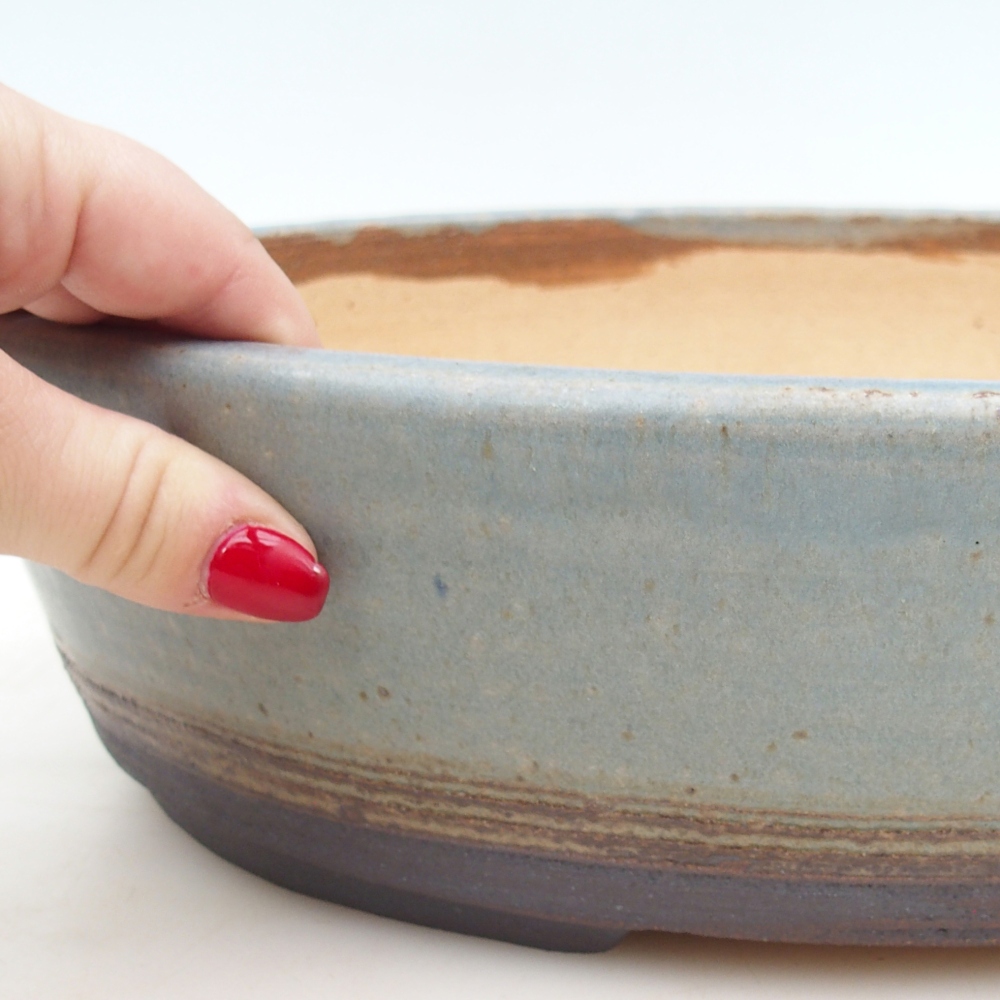 Bonsai bowl 33 x 25,5 x 8,5 cm , colour blue