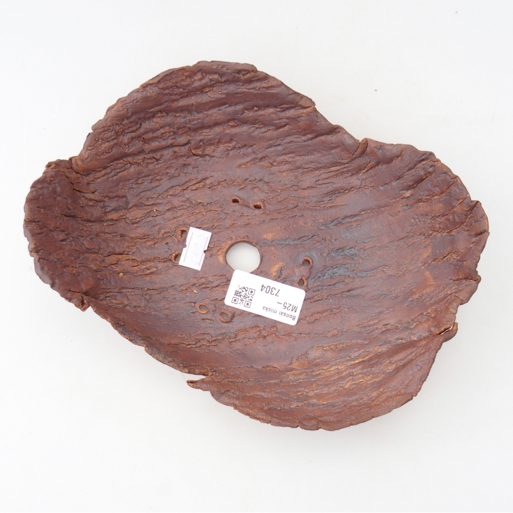 Ceramic Shell 22 x 18,5 x 6,5 cm , colour brown