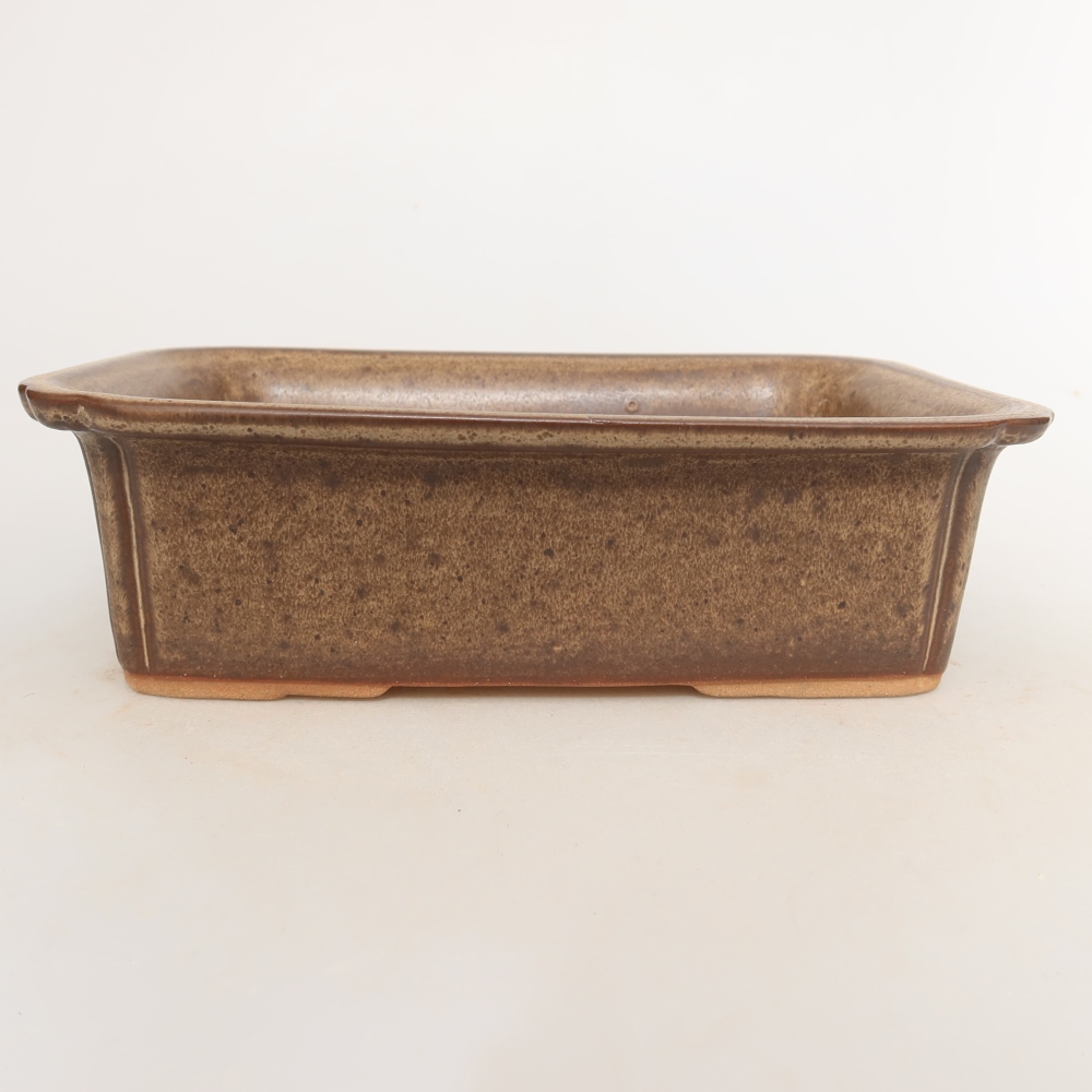 Ceramic Bowl, 20 x 15.5 x 5.5 cm, brown