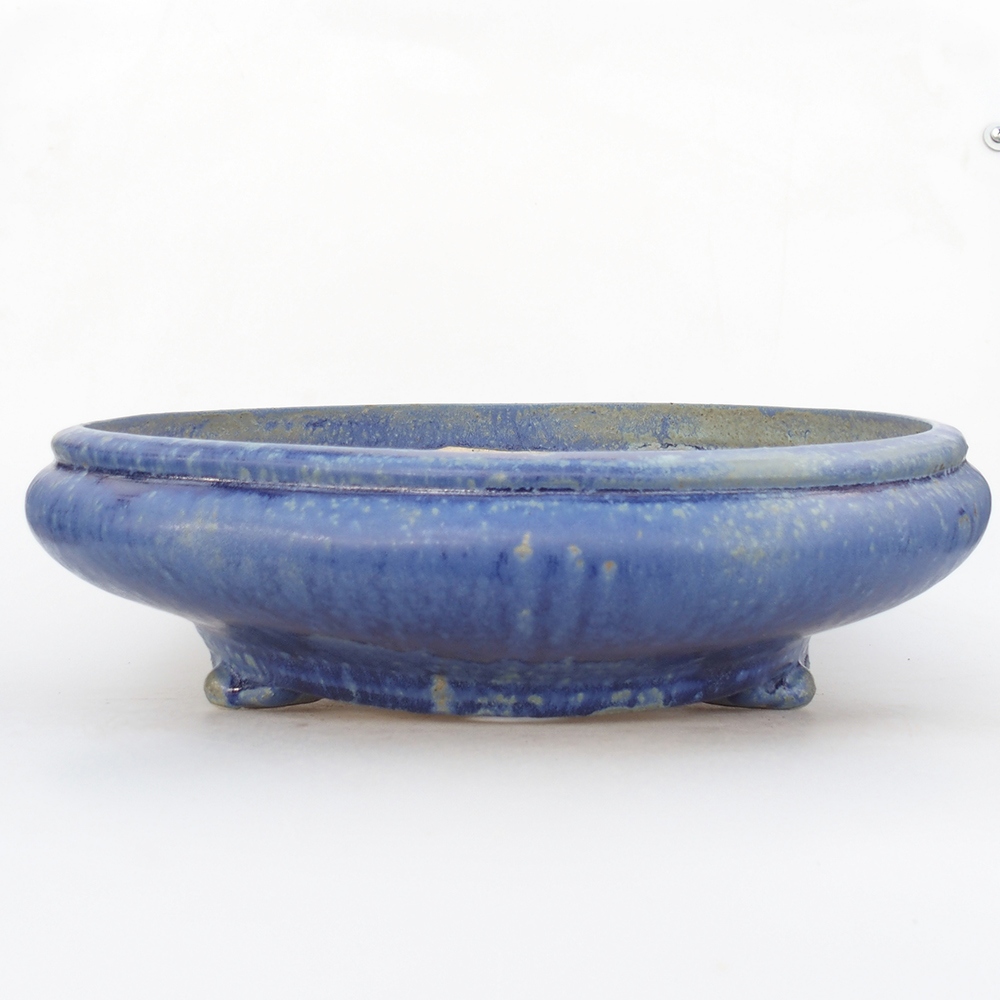 Ceramic bonsai bowl 35 x 35 x 9,5 cm, colour blue