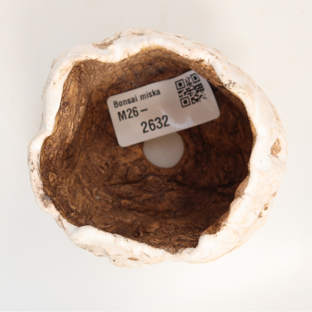 Ceramic Eggshell, 7.5 x 7 x 6.5 cm, white
