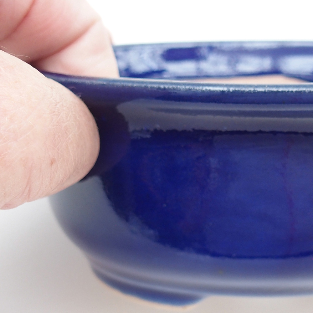 Bonsai bowl H30 - 12 x 10,5 x 5,5 cm. - blue