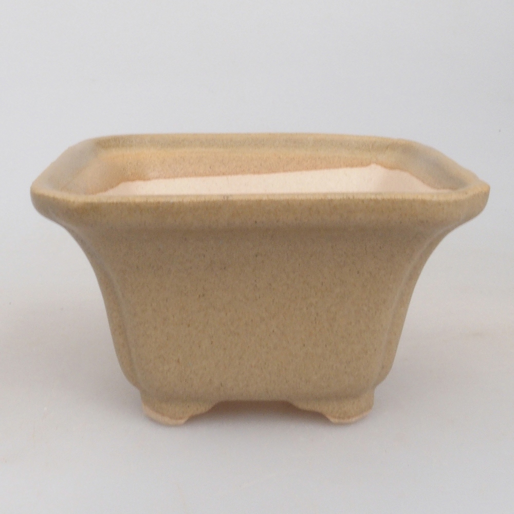 Mini bonsai bowl 7,5 x 7,5 x 4,5 cm, color brown