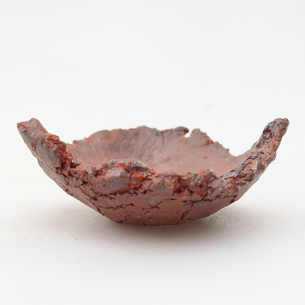 Ceramic Shell 7 x 7 x 3 cm , colour orange