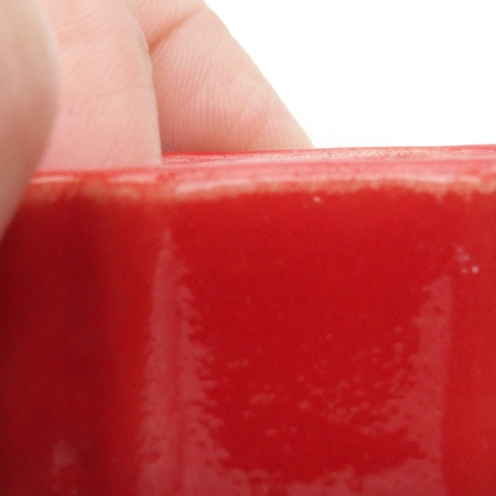 Mini bonsai bowl 4,5 x 4,5 x 2 cm, color red