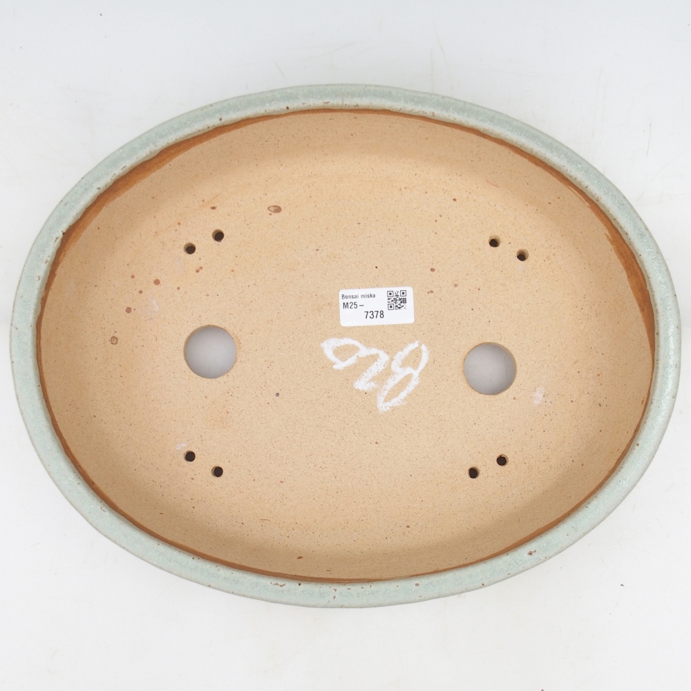 Bonsai bowl 32,5 x 25,5 x 7,5 cm , colour green