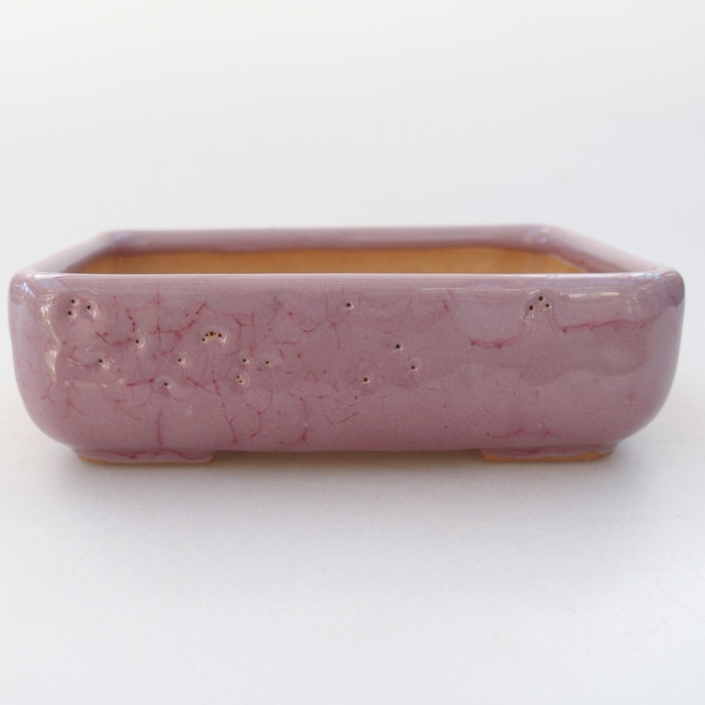 Ceramic bonsai bowl 11,5 x 9 x 3,5 cm, pink