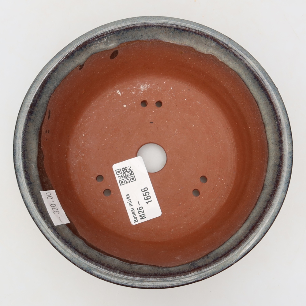 Ceramic bonsai bowl 15 x 15 x 5,5 cm, grey
