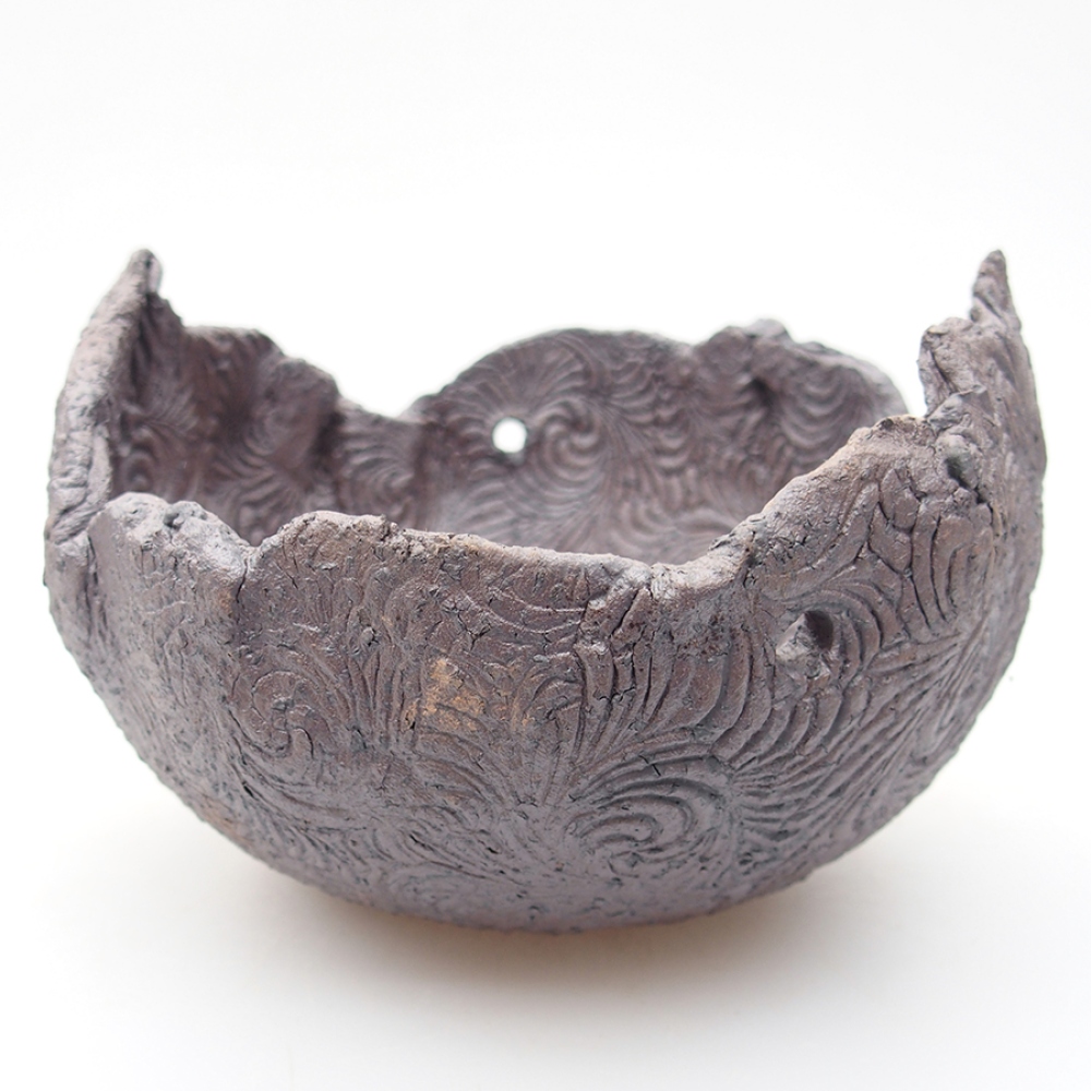 Ceramic Shell 13 x 12,5 x 8,5 cm, color: metal