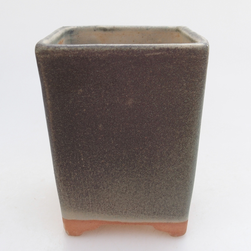 Ceramic bonsai bowl 8,5 x 8,5 x 11 cm, green