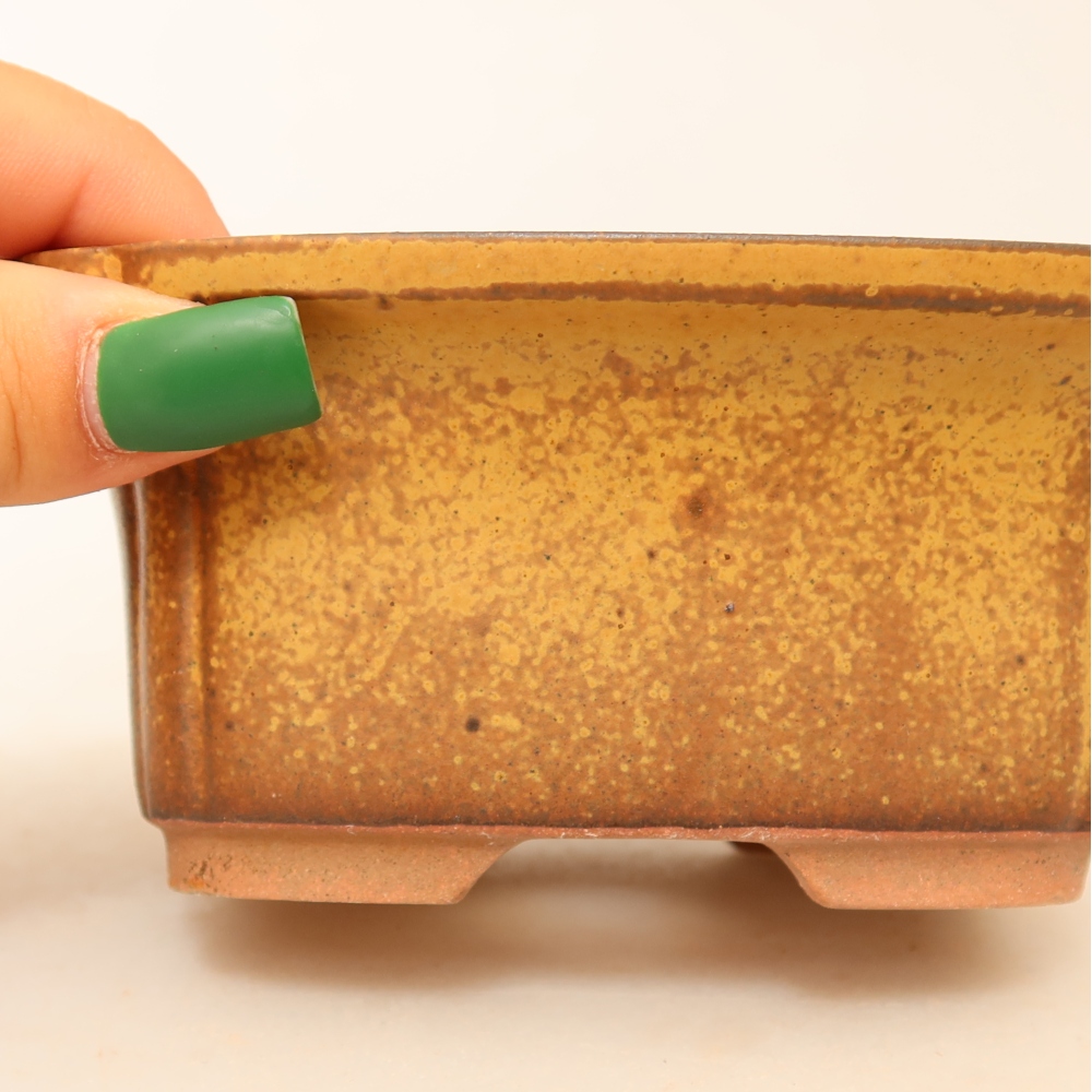 Ceramic Bowl  13 x 10.5 x 5.5 cm, yellow