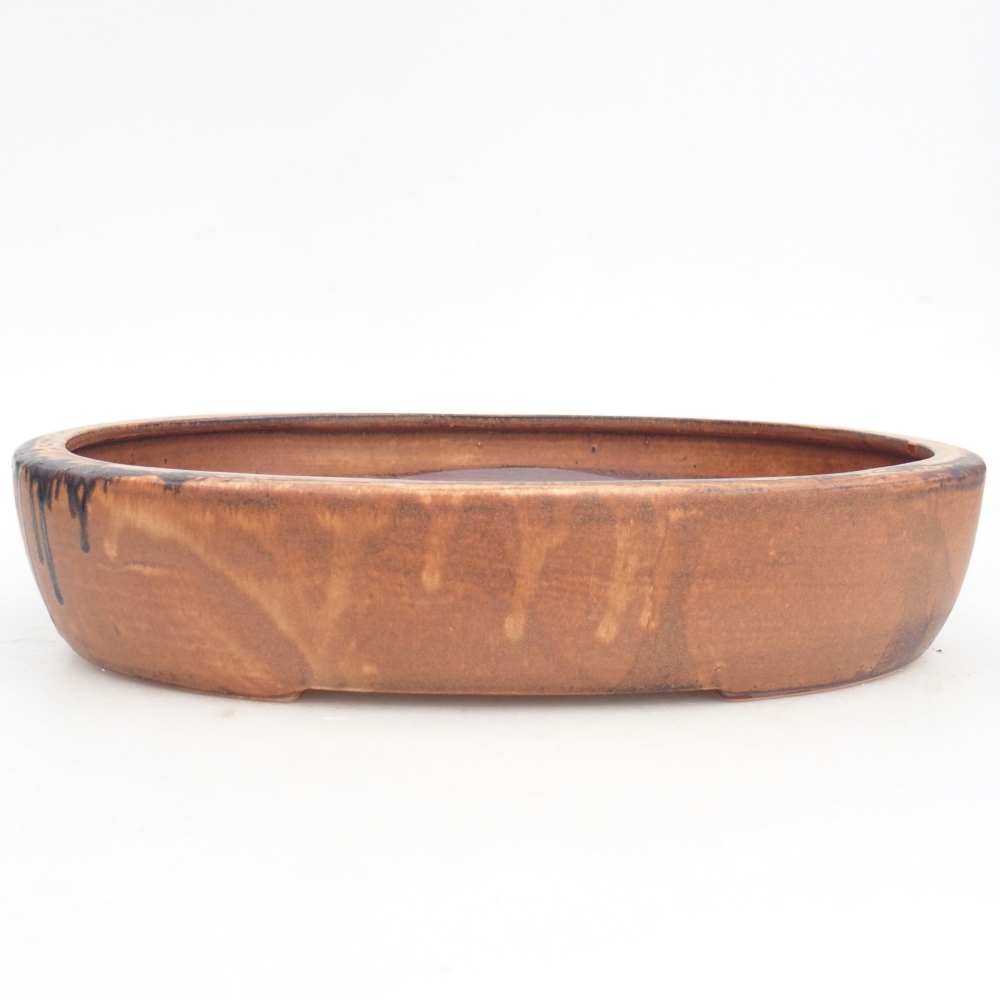 Ceramic bonsai bowl 27 x 21 x 5 cm, pink