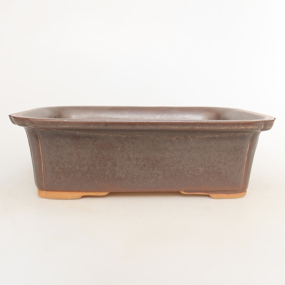Ceramic Bowl, 20 x 15.5 x 5.5 cm, brown