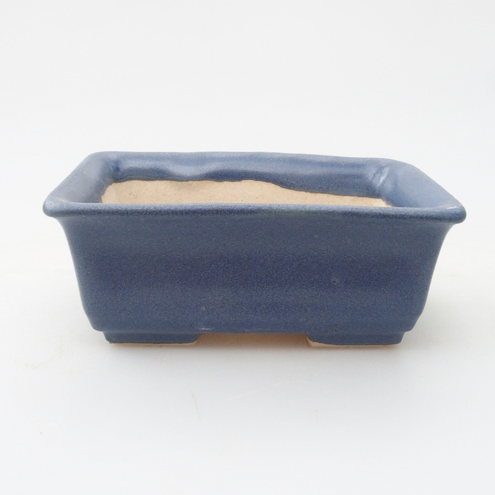 Mini bonsai bowl 8 x 6 x 3  cm, color blue