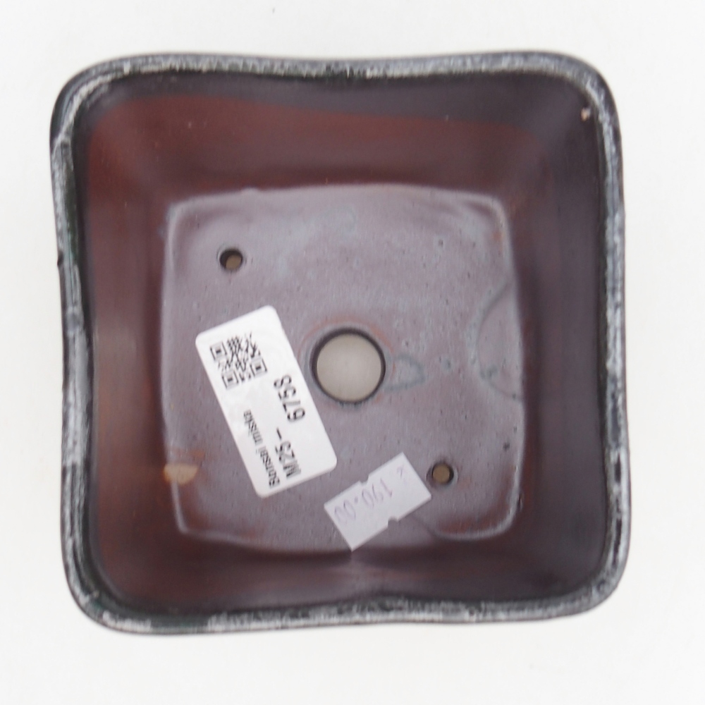 Ceramic bonsai bowl 10 x 10 x 8,5 cm, colour black