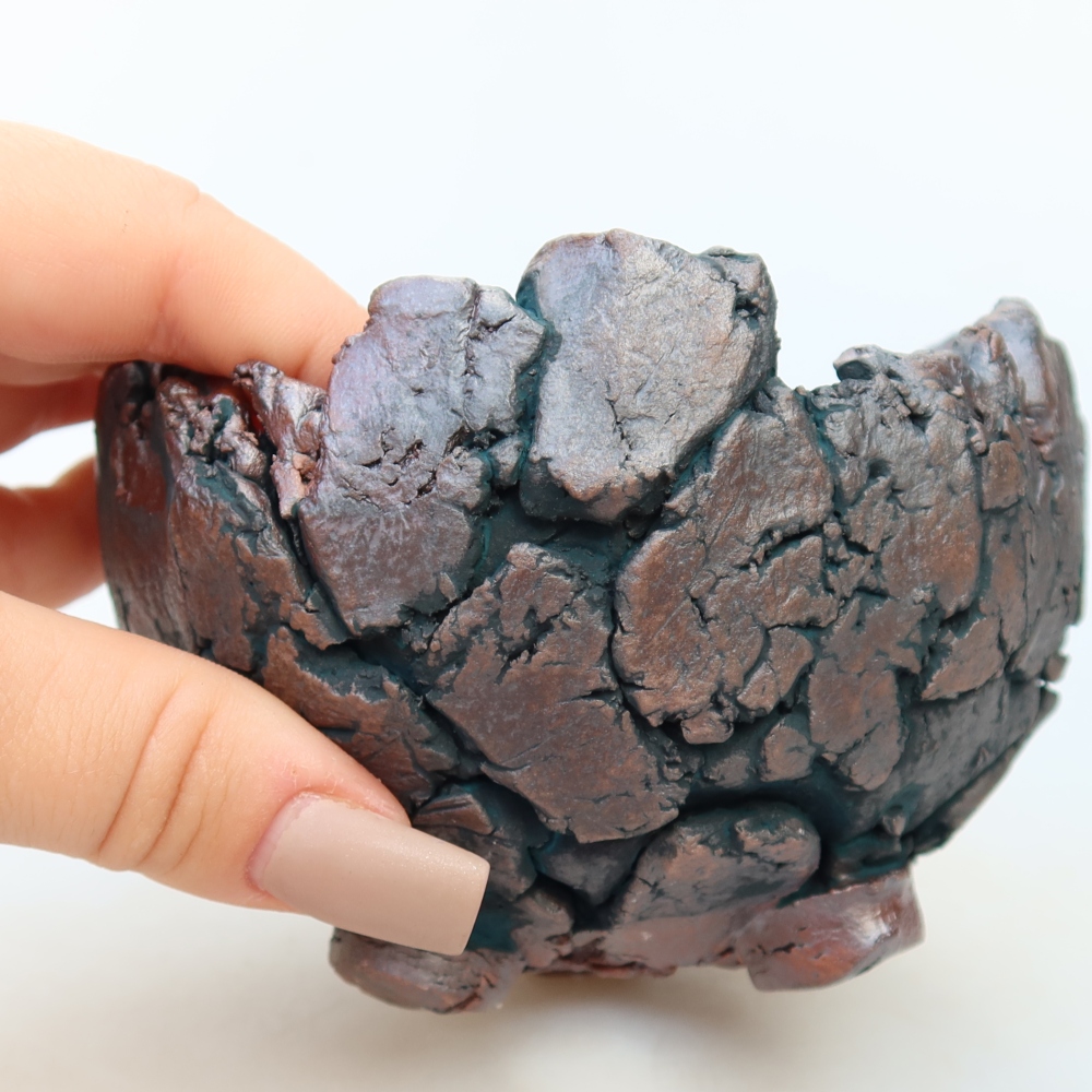 Ceramic Shell  10.5 x 10 x 8 cm, green