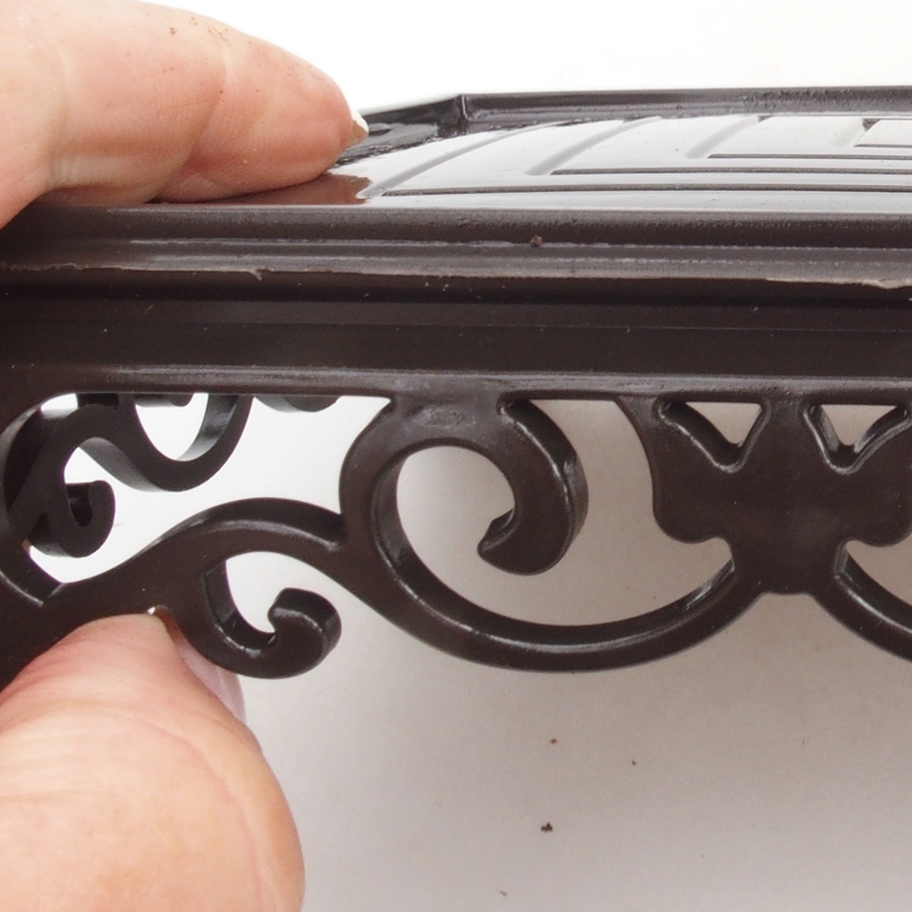 Bonsai table plastic rectangular 22 x 14 x 4  cm, color black