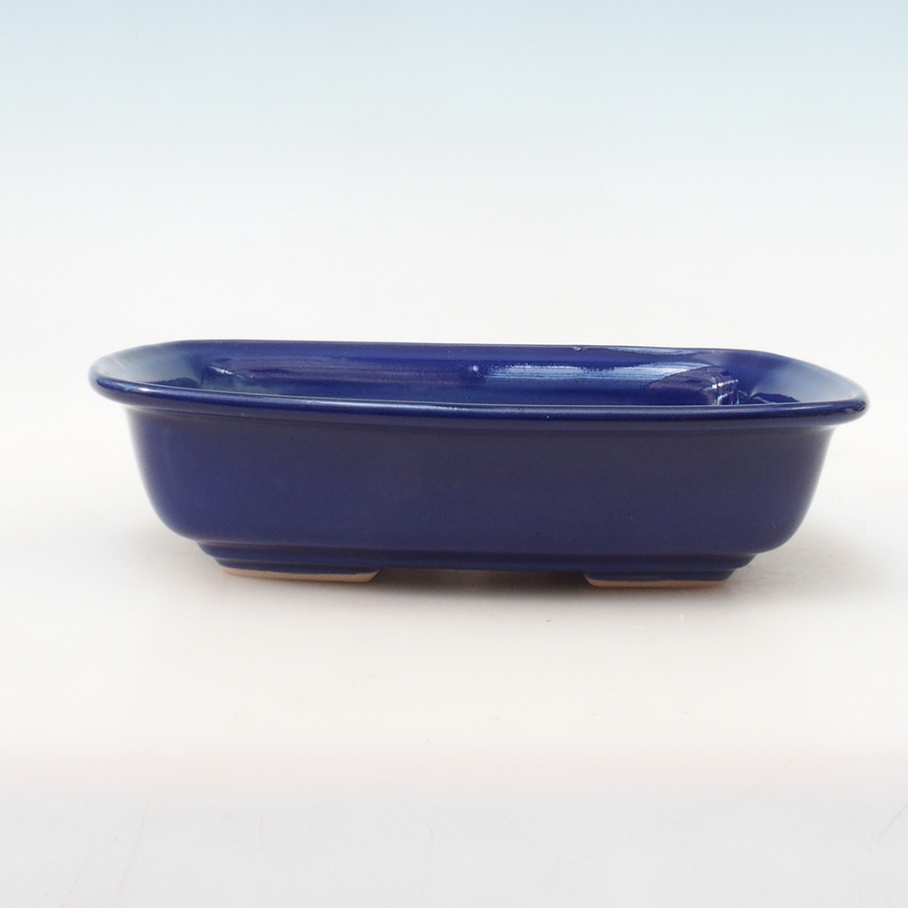 Bonsai bowl H08 - 25 x 19.5 x 6 cm. - blue
