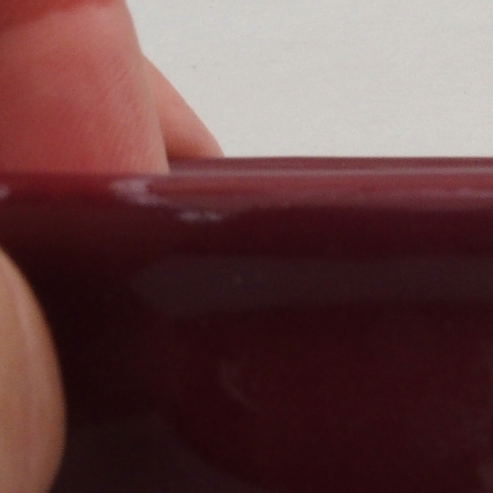 Mini bonsai bowl 6 x 6 x 2,5 cm, color burgundy