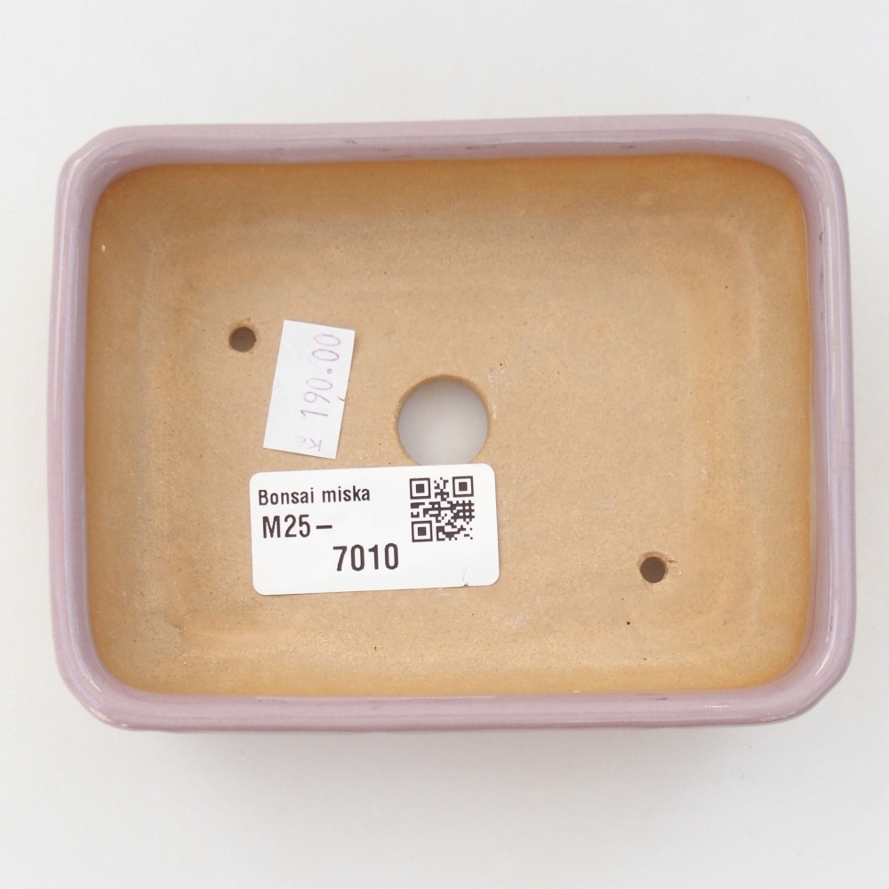 Ceramic bonsai bowl 11,5 x 9 x 3,5 cm, pink