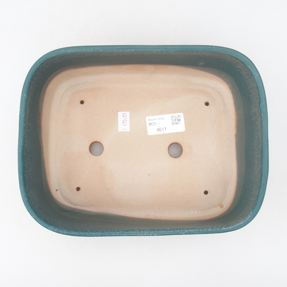 Ceramic bonsai bowl 23 x 18 x 7,5 cm, color blue