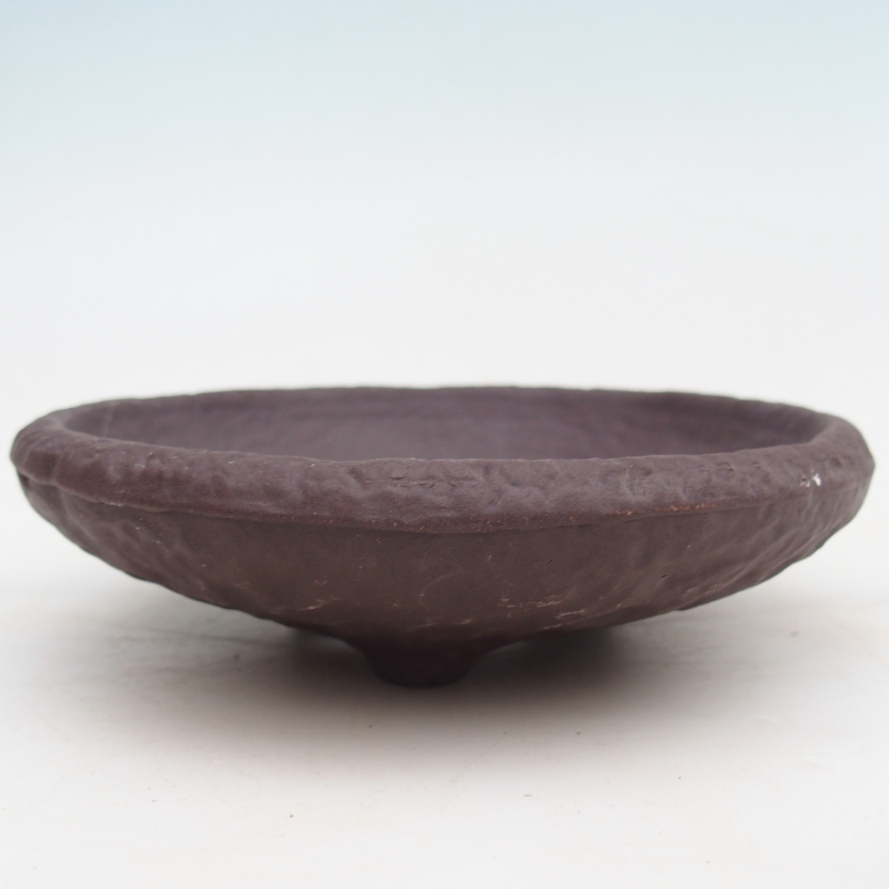 Ceramic shell 14 x 14 x 4 cm , colour brown