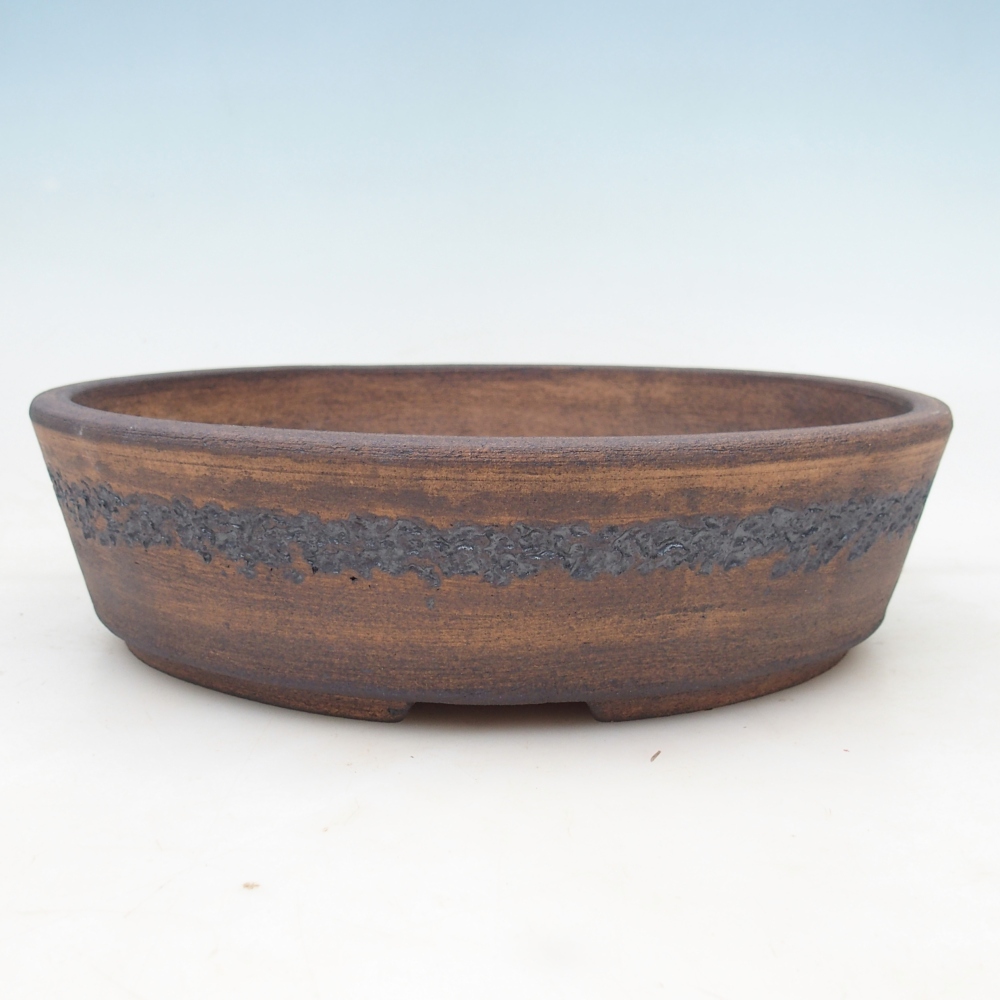Bonsai bowl 27 x 27 x 7 cm , colour brown