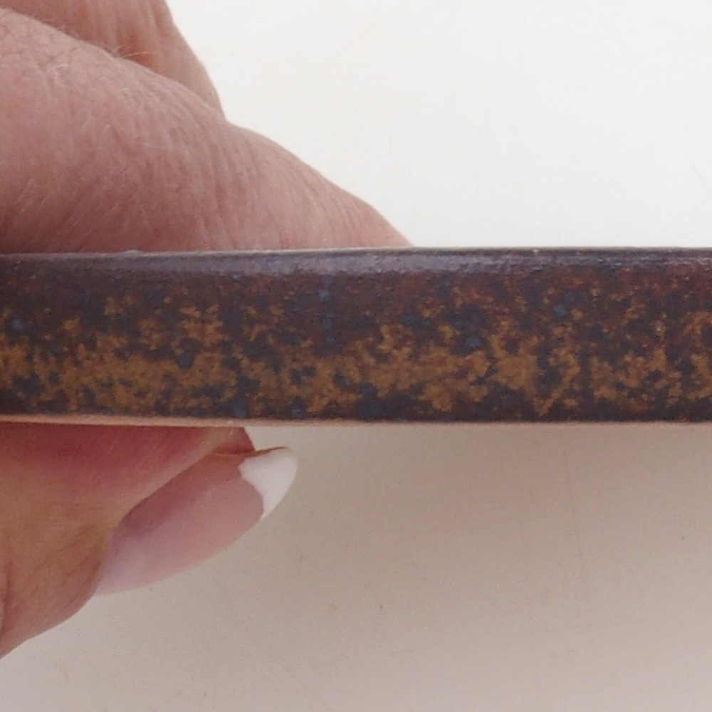 Bonsai bowl round D6-M - 11 x 11 x 1 cm - brown
