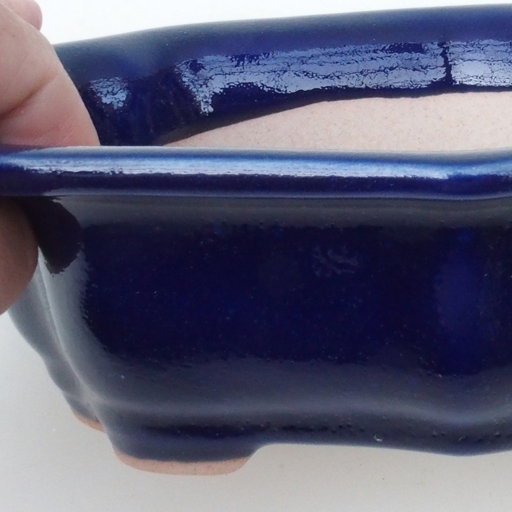 Bonsai bowl H51 - 18 x 14 x 5 cm. - green