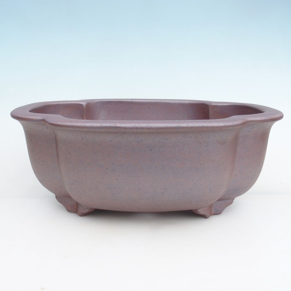 Ceramic bonsai bowl 39,5 x 30 x 14,5 cm , metal colour - PERSONAL COLLECTION ONLY or pallet transport