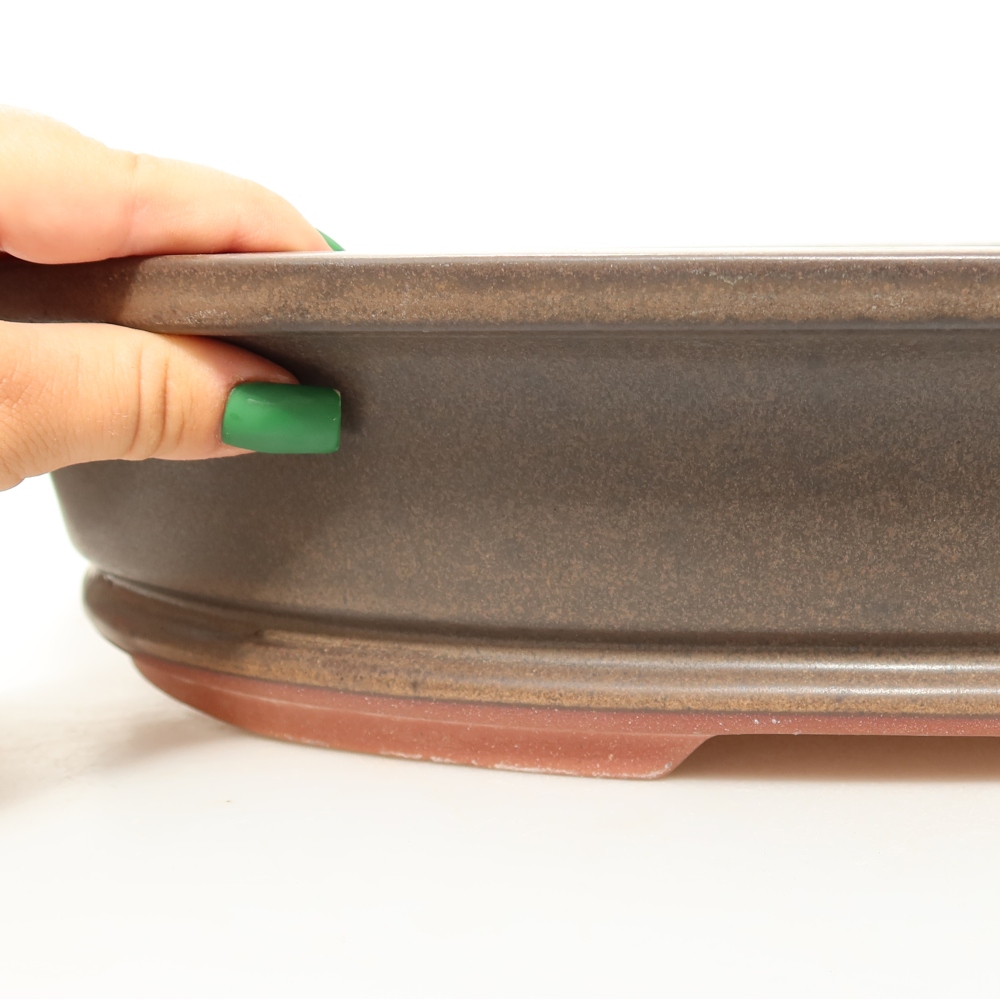 Ceramic Bowl 24.5 x 17.5 x 6 cm , color beige