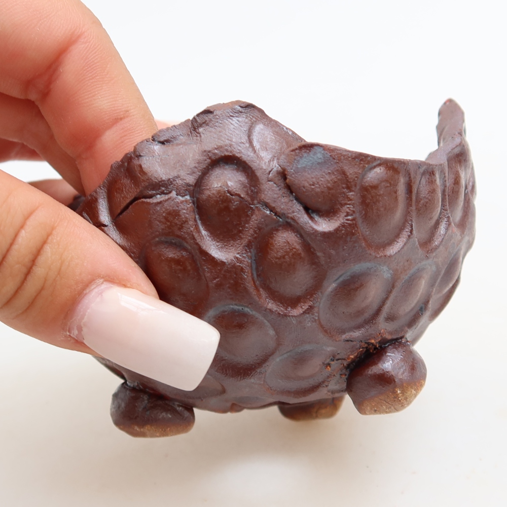 Ceramic Shell, 8.5 x 8 x 6.5 cm, metallic color
