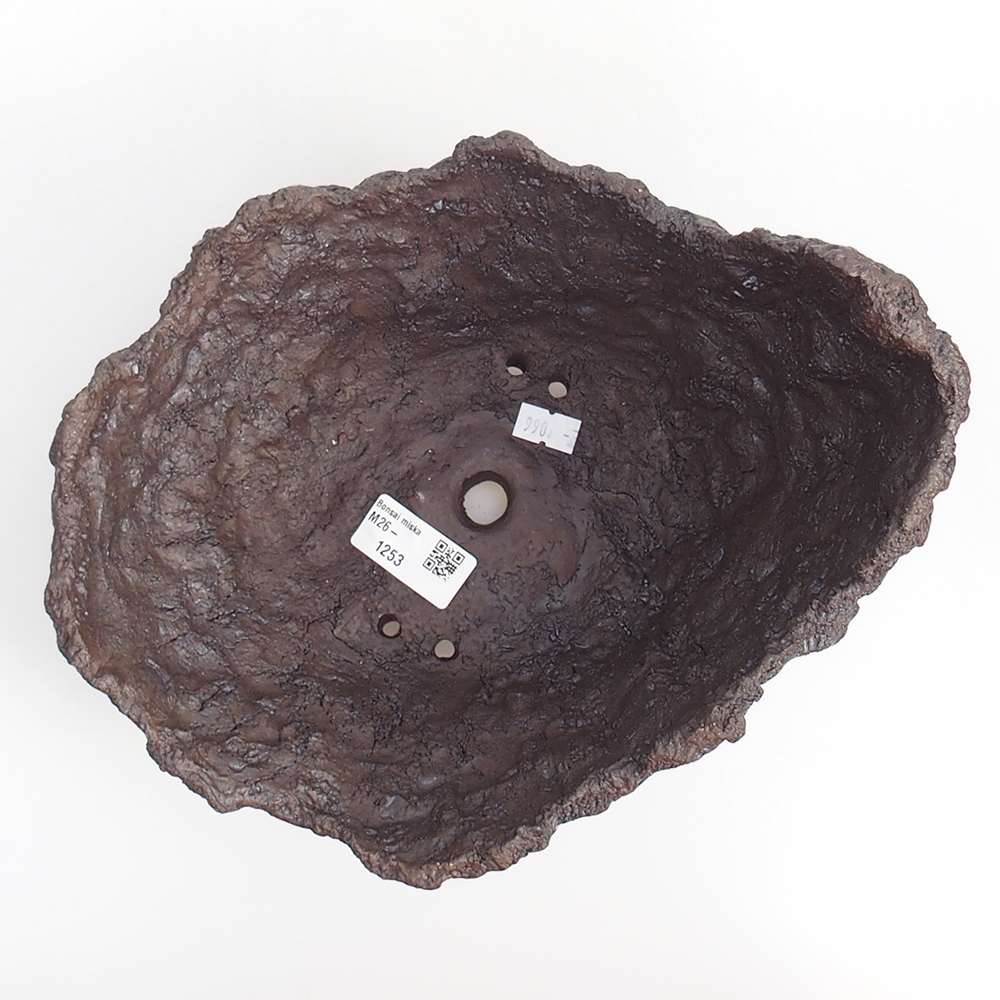 Ceramic shell 19 x 15 x 14 cm , colour brown