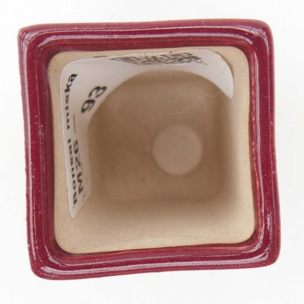 Mini bonsai bowl 3 x 3 x 5,5 cm, burgundy