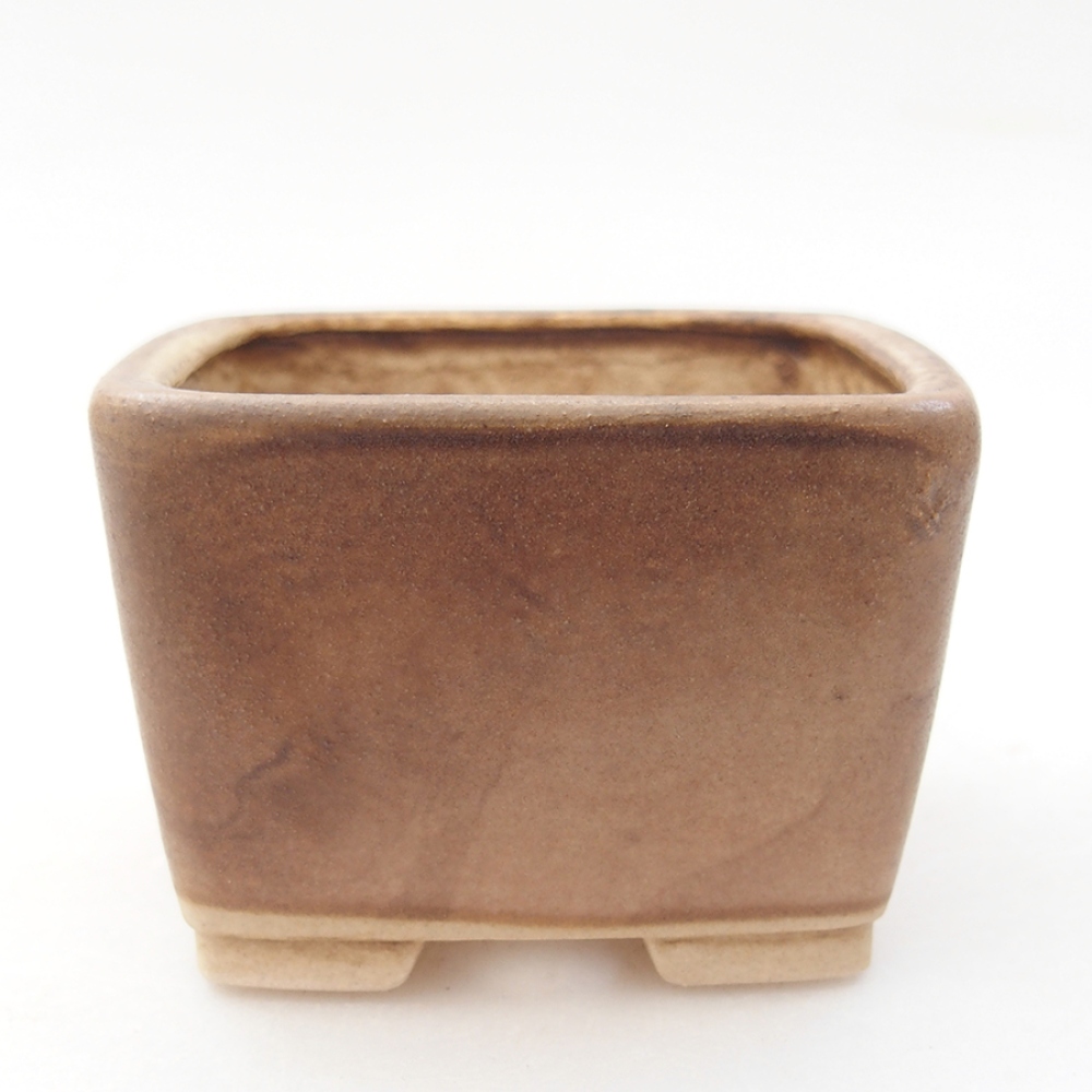 Ceramic bonsai bowl 6 x 6 x 4,5 cm, pink color