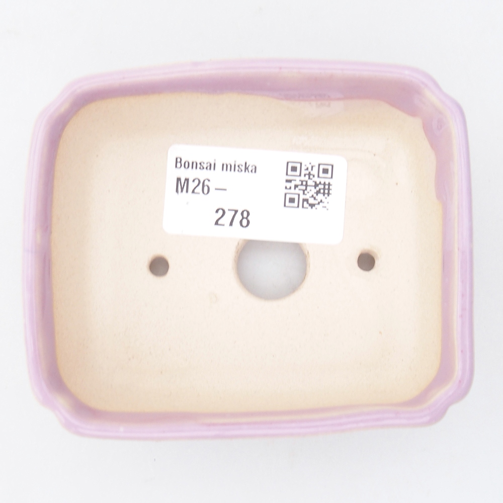 Mini bonsai bowl 8,5 x 7,5 x 3 cm, pink
